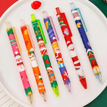 Šventiniai rašymo rašikliai Kalėdiniai geliniai rašikliai Ryškūs kalėdiniai tušinukai su išskirtiniais raštais Itin smulkus taškas rašymui
