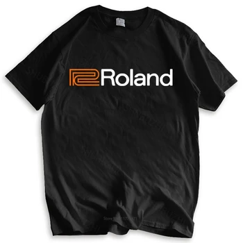 Tshirt vyrai medvilnės viršūnės Rolando fortepijono vargonai 4 juodi marškinėliai Cool Casual pasididžiavimo marškinėliai naujos mados marškinėliai vyro marškinėliai