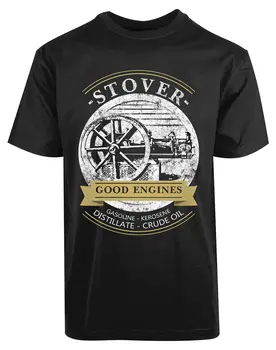 Stover Good Engines Nauji vyriški marškiniai Stilingi šaunūs automobiliai Elegantiški vasariniai trišakiai ilgomis rankovėmis