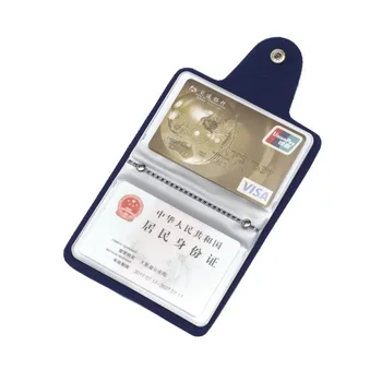 Nauji 24 lizdai Bitų kortelių laikiklio krepšys Paprastas vienspalvis kišeninis dėklas Moterys Vyrai Kreditinės ID kortelės organizatorius Odinė kortelių turėtojo piniginė