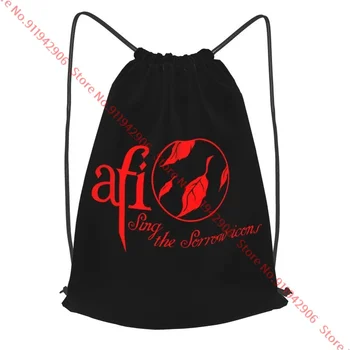 Afi-Sing The Sorrow Rock American Band Drawstring Backpack Gym Training 3D Printing Clothes Backpacks Sports Bag