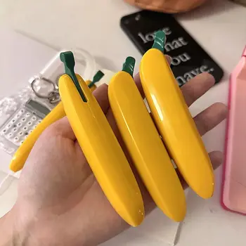 Mielos kanceliarinės prekės Ins stiliaus nešiojamos plastikinės simuliacijos bananų žaislas Mielas geltonas tušinukas Mokiniai