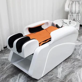 Prabangus masažas Shampo kėdės stilistas Smart Artifact Lounge Head Spa plaukų plovimo lova Ergonomika Lettino Massaggio Baldai MQ50SC