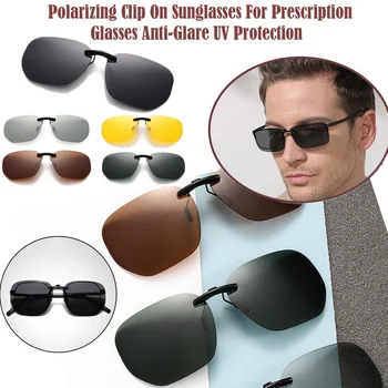 Vyrai, vairuojantys spaustuką ant akinių nuo saulės, trumparegystės akiniai poliarizuotos moterys Kvadratinis naktinis matymas Žvejyba UV400 akiniai nuo saulės